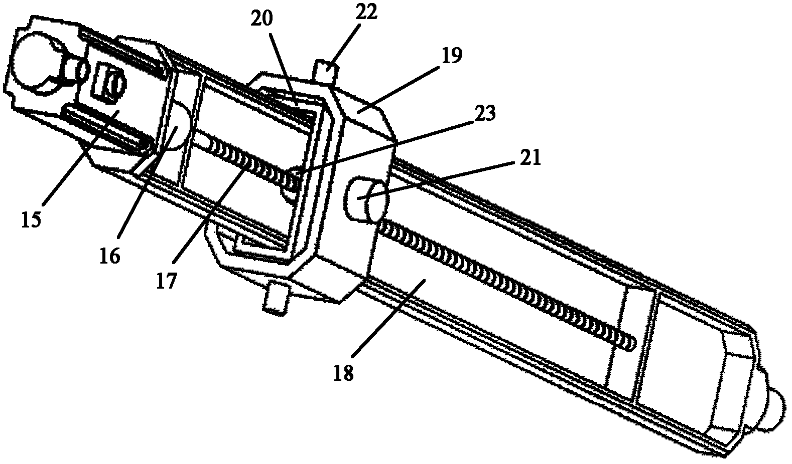 Power head capable of realizing five-shaft linkage operation