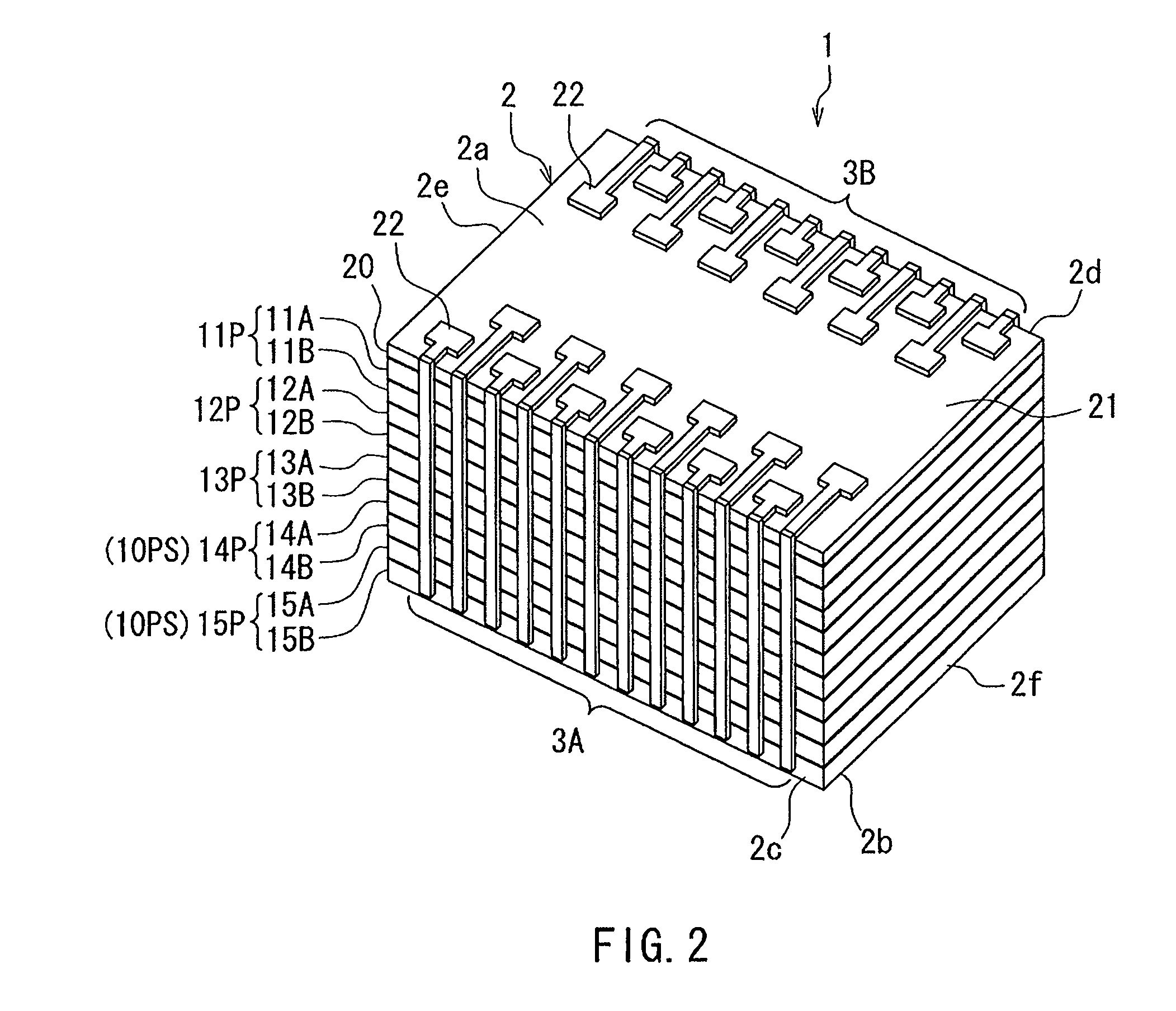 Layered chip package with wiring on the side surfaces