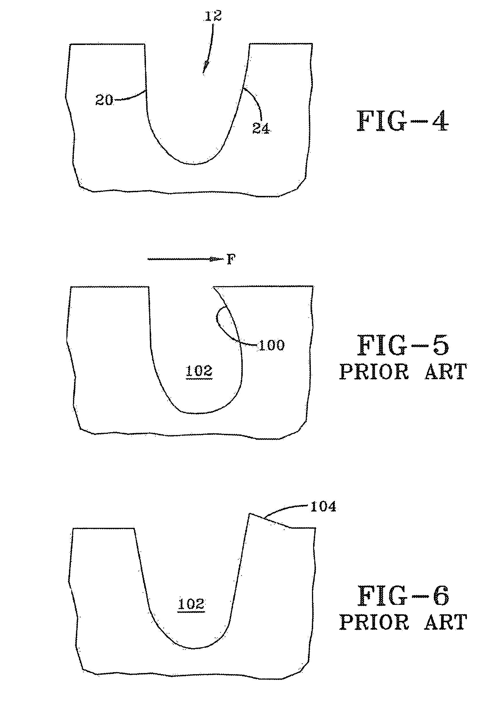 Tire tread with circumferential and lateral grooves having asymmetrical cross-section