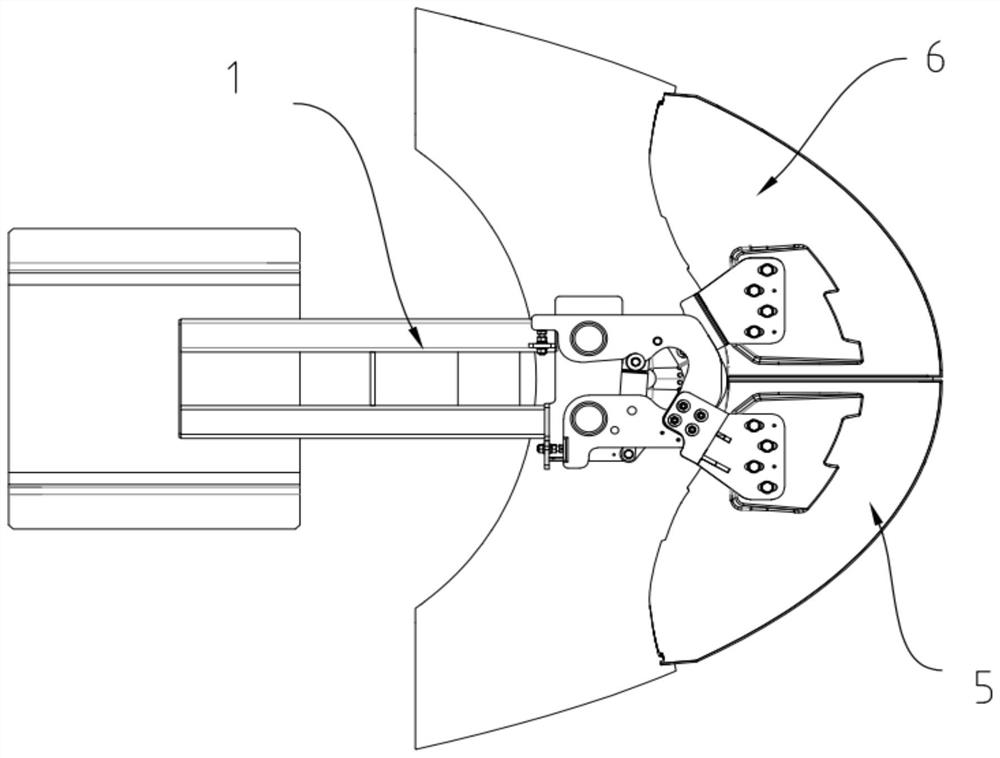 A locking device and a front opening and closing mechanism