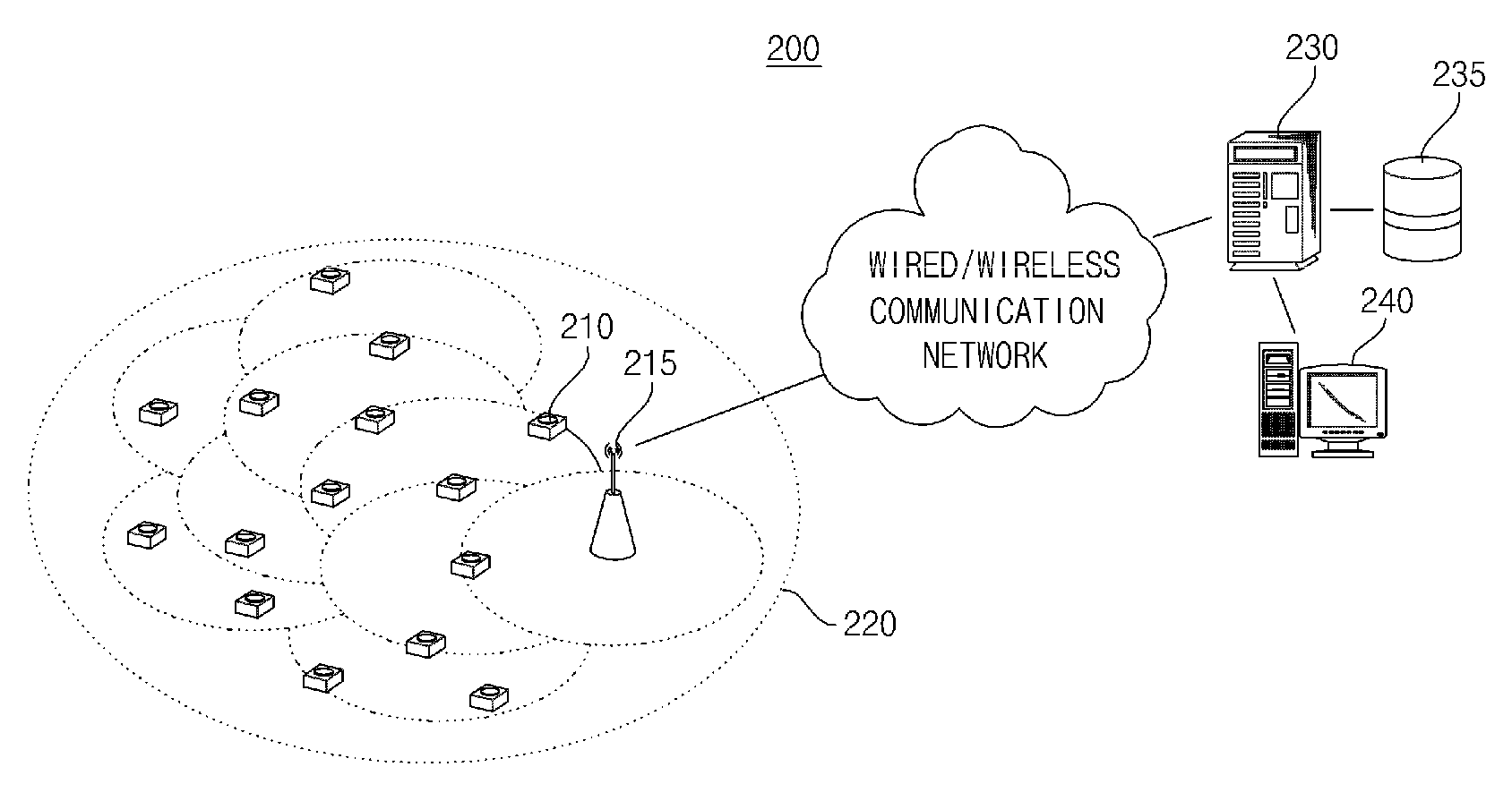 Method and system for estimating distance between nodes in wireless sensor networks