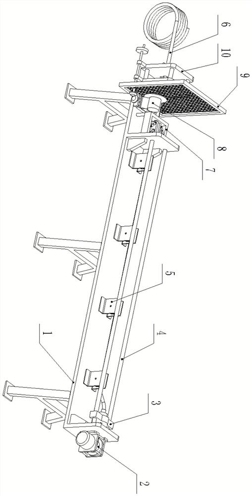 A slope anchor cable weaving processing platform