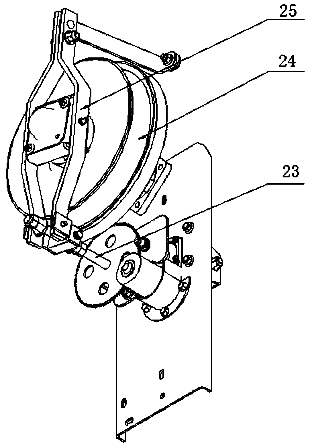 Device for electrically adjusting high-low speed of speed change wheel