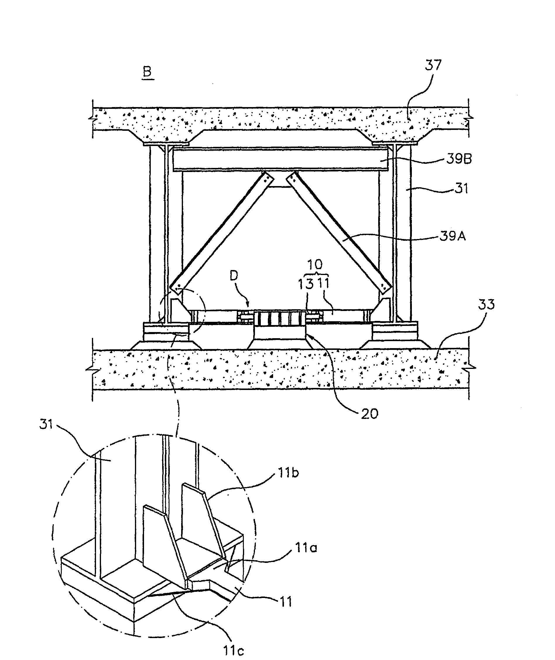 Girder bridge protection device using sacrifice members