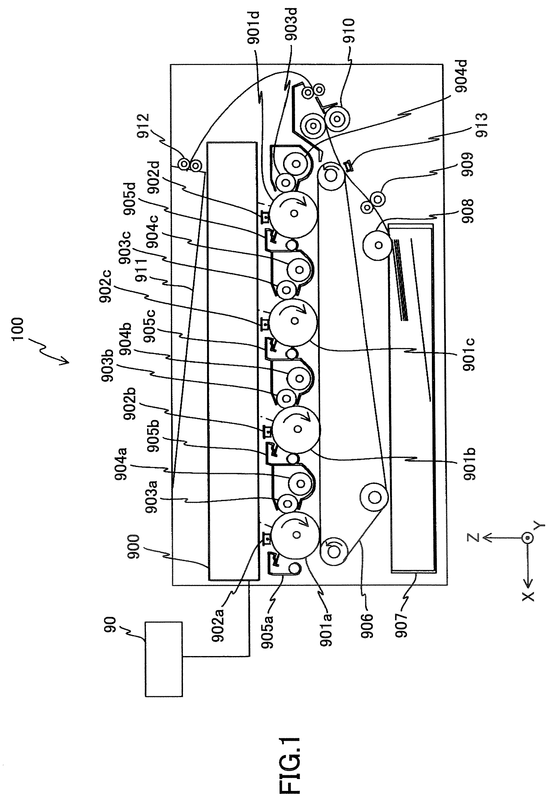 Laser beam scanning device, image forming apparatus, and laser beam detecting method by the laser beam scanning device