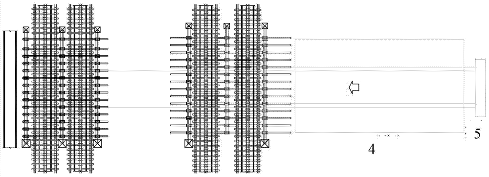 Jacking-first and line-reinforcement-second jacking construction method for frame bridge