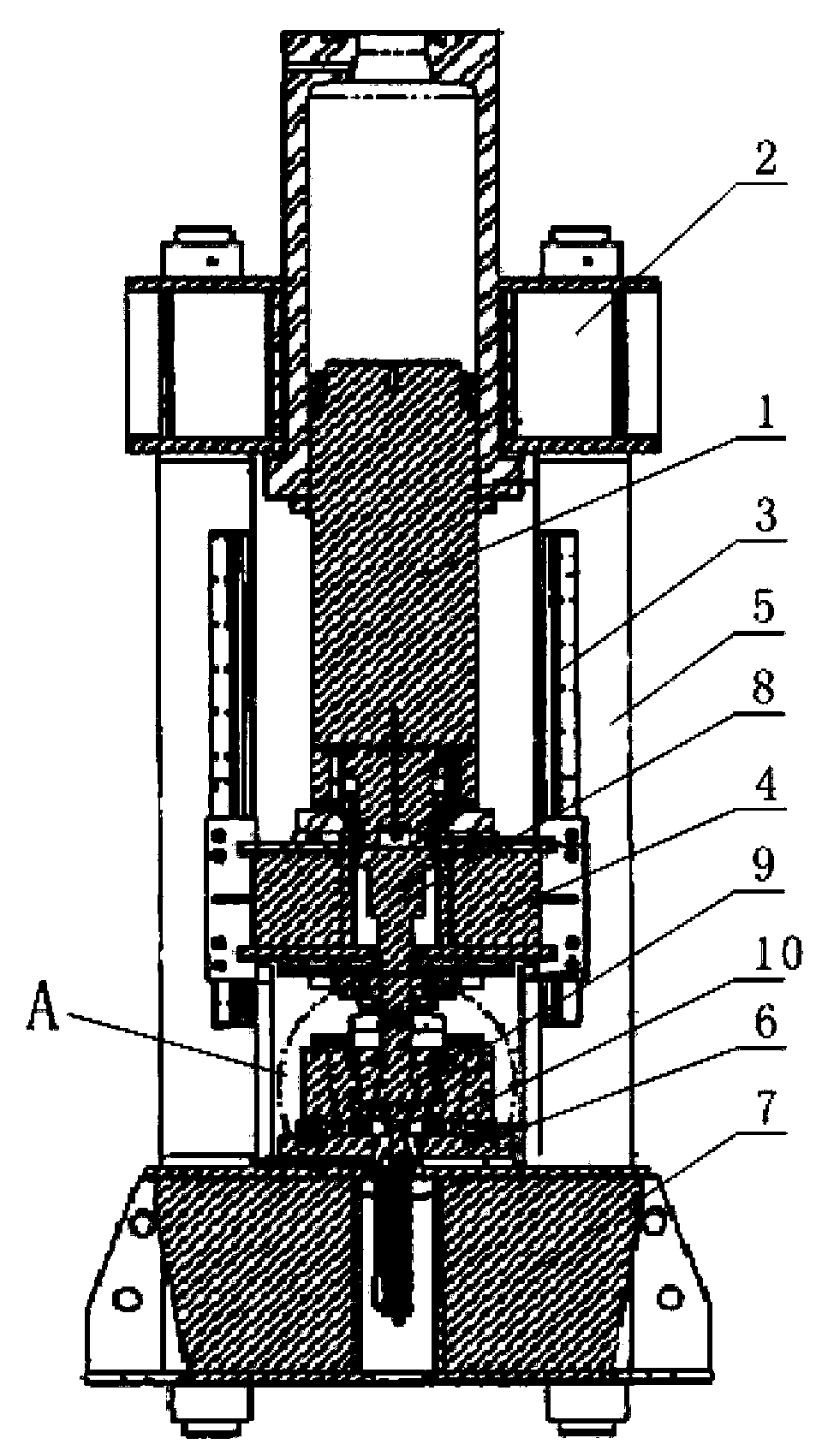 Forging method and forging device of twice forcing molten soup forging wheel