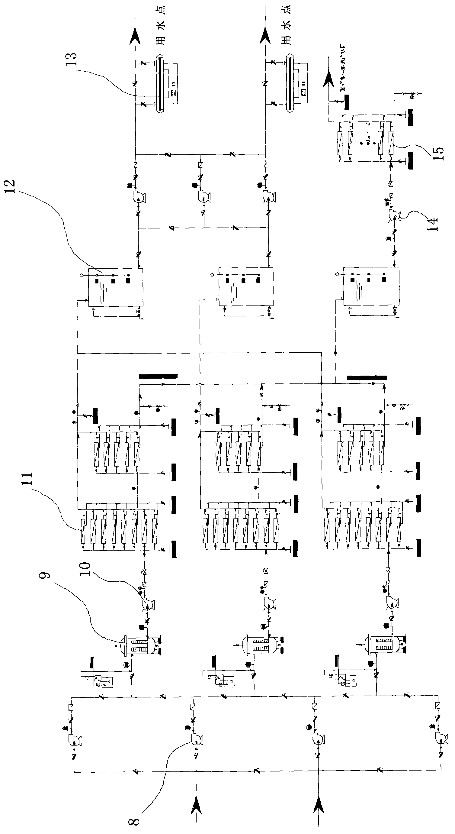 Reclaimed water reuse device