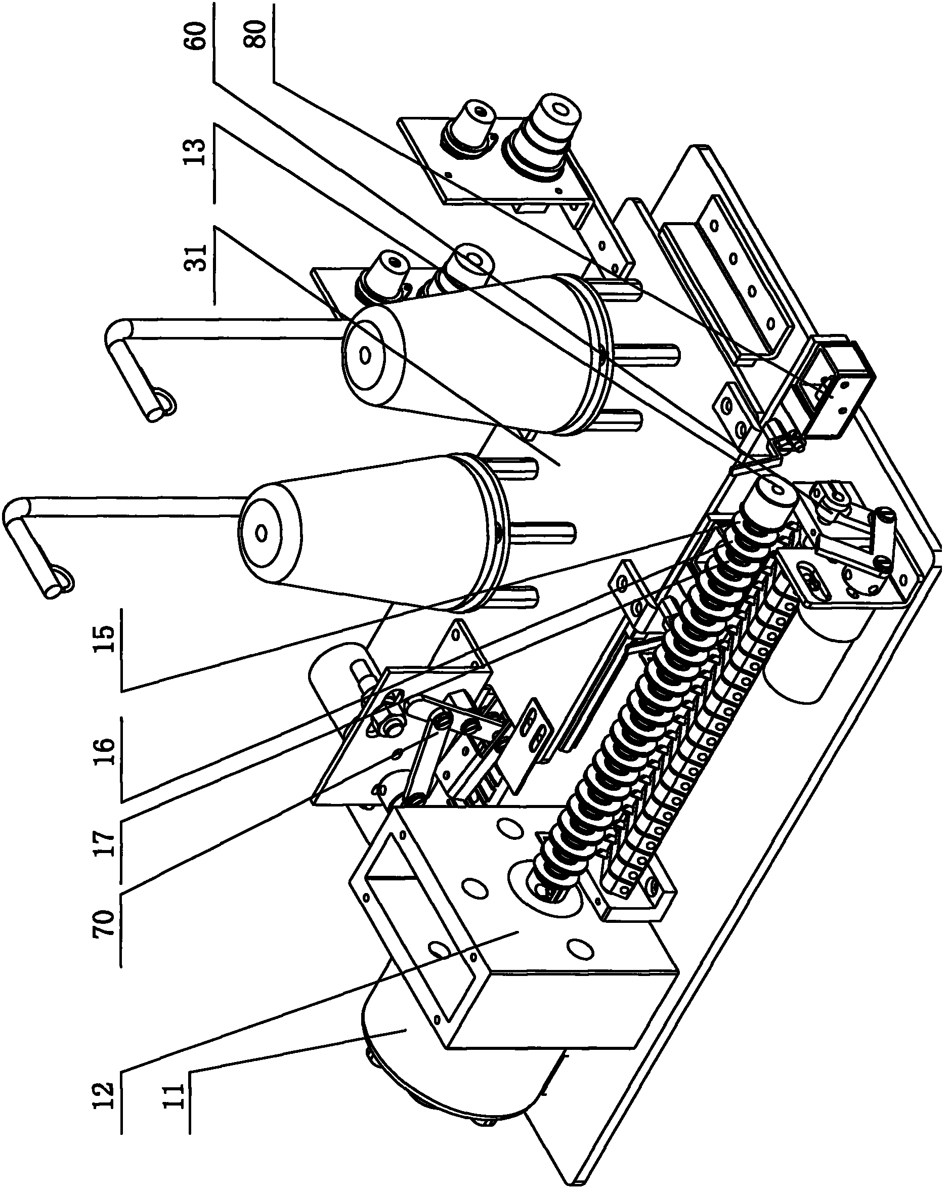 Full-automatic efficient computer winding machine