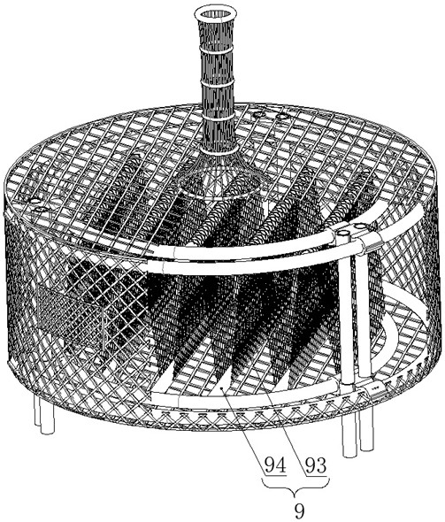 Sea cucumber seabed culture net cage