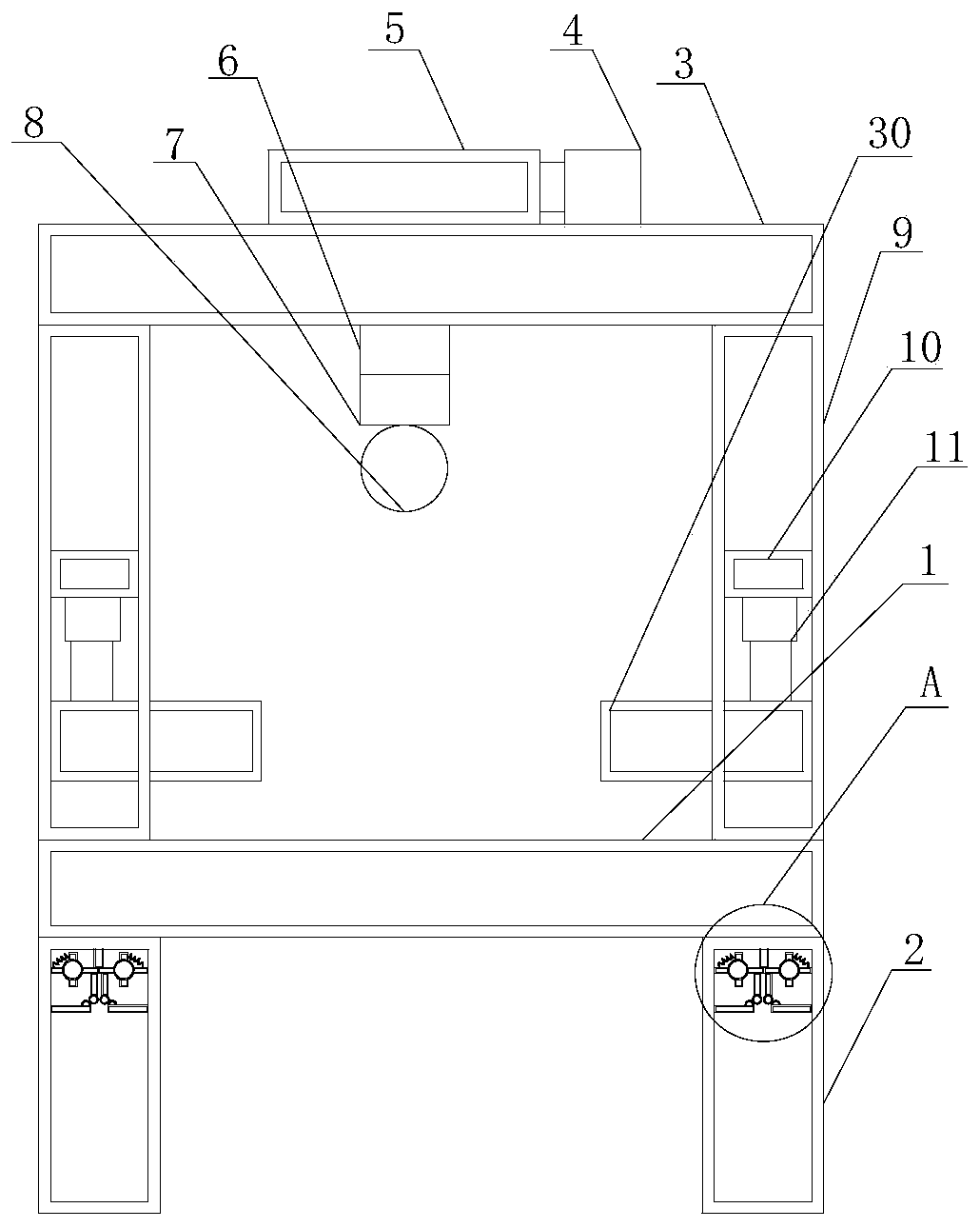 Ceramic tile cutting device with damping effect