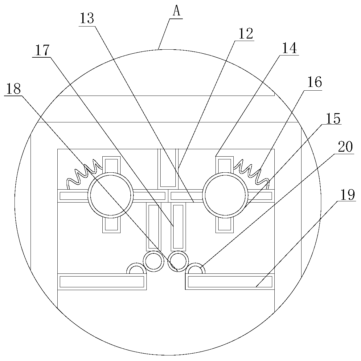 Ceramic tile cutting device with damping effect