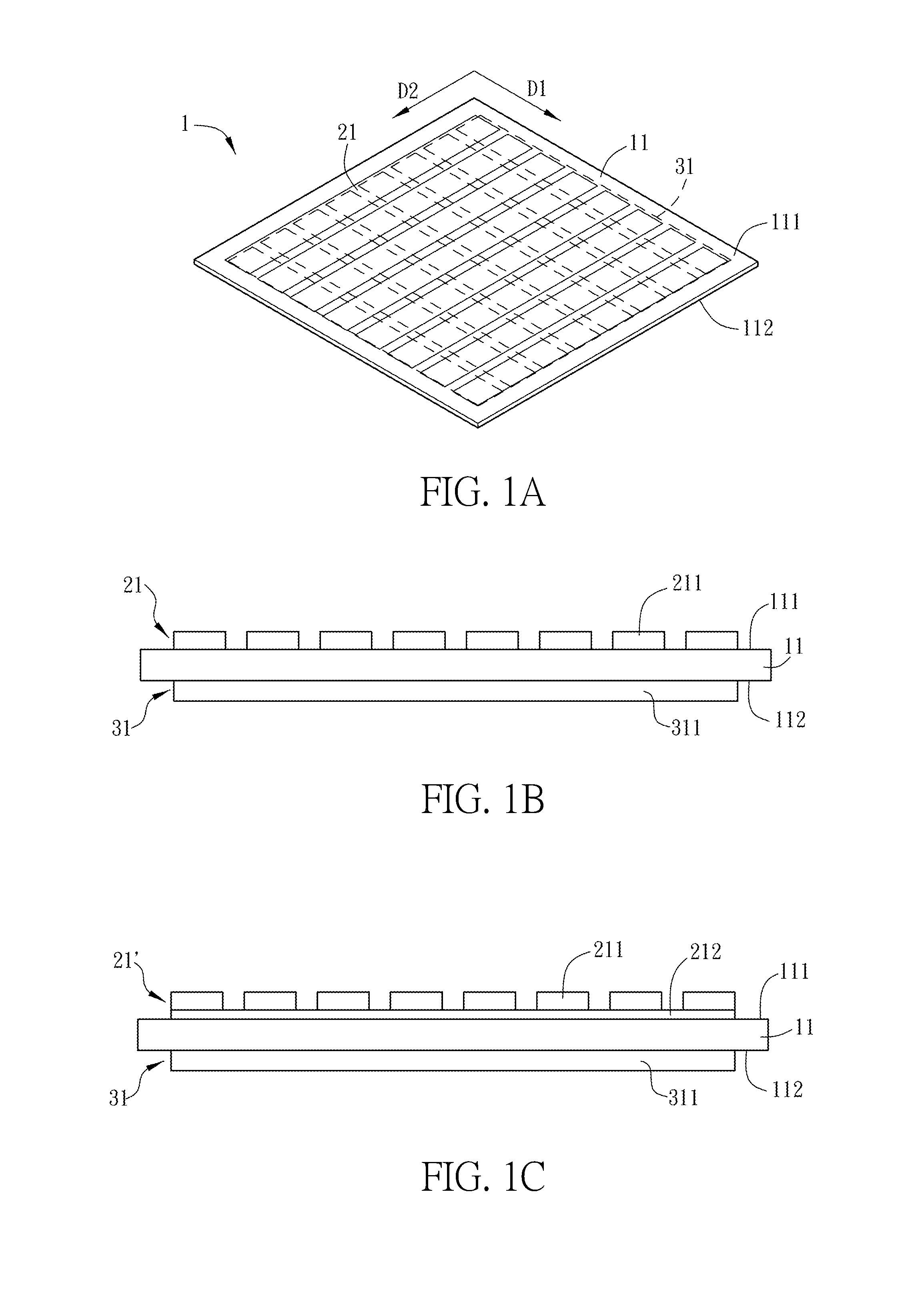 Panel with sensing structure and manufacturing method thereof