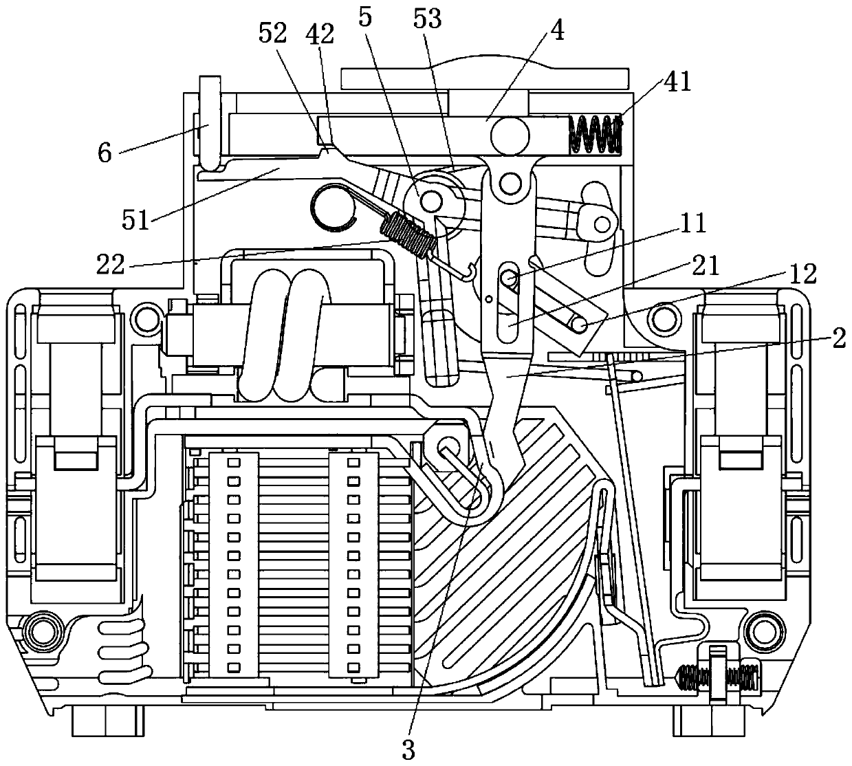 Miniature circuit breaker operating mechanism and miniature circuit breaker