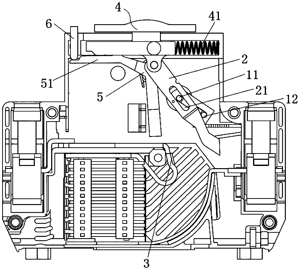 Miniature circuit breaker operating mechanism and miniature circuit breaker