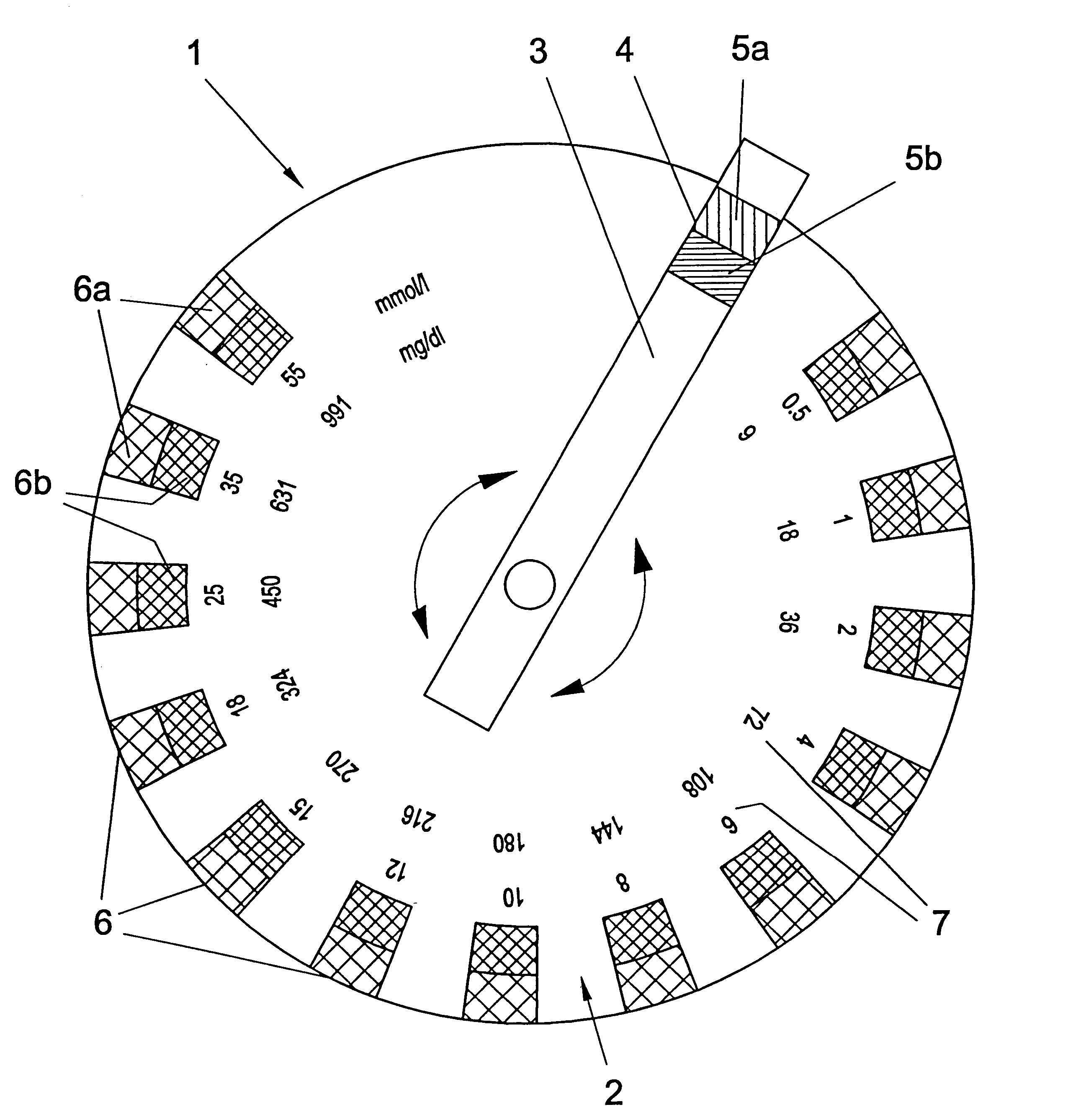 Device for determining a substance contained in a body fluid