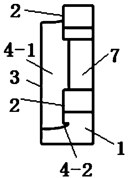 Blade mortise adhesive tape repair device and method