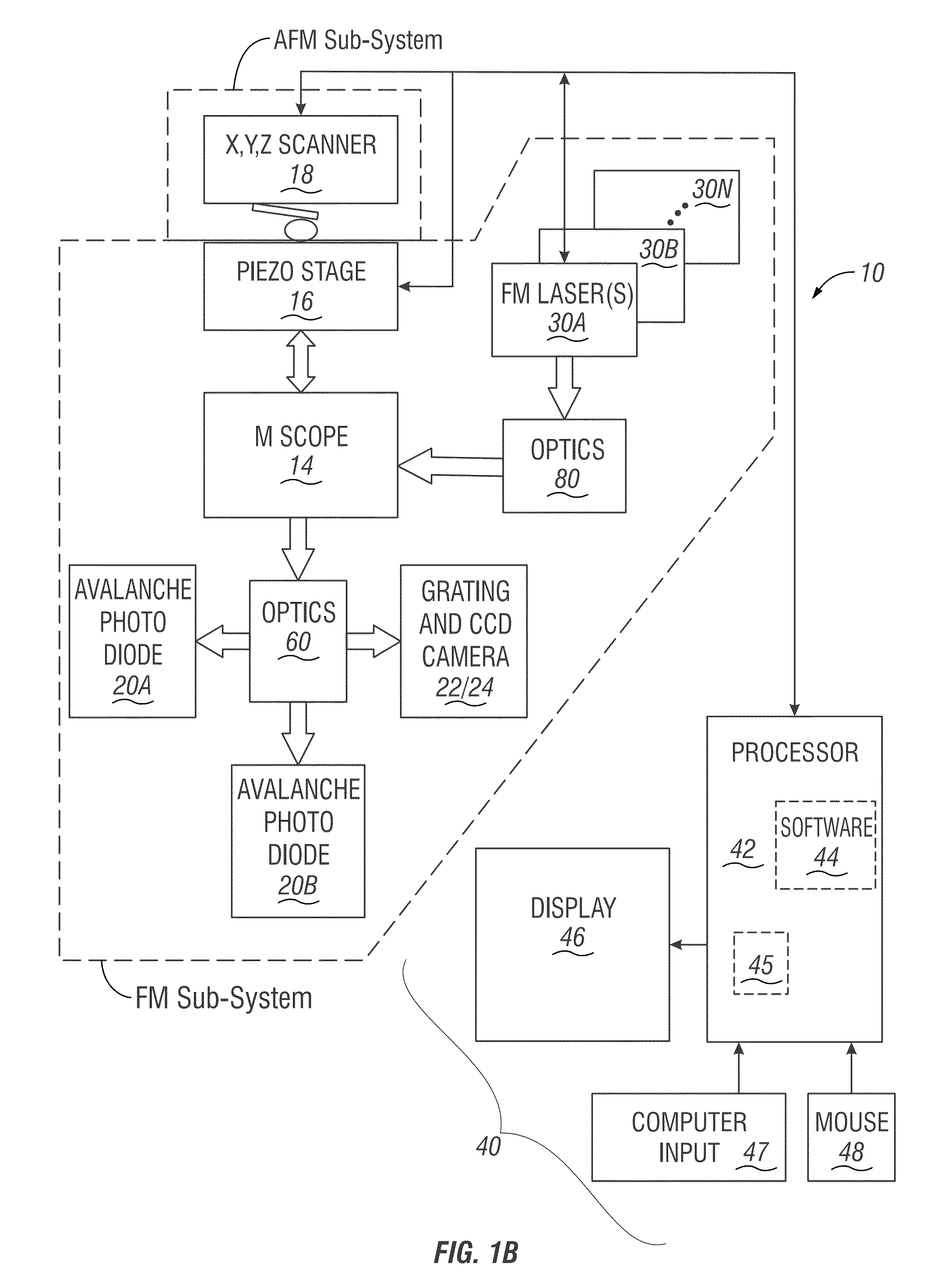 System, apparatus, and method for simultaneous single molecule atomic force microscopy and fluorescence measurements
