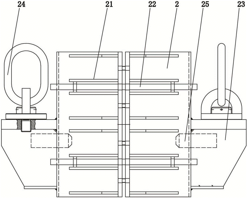 Prefabricated concrete octagonal column assembling device and assembling method thereof