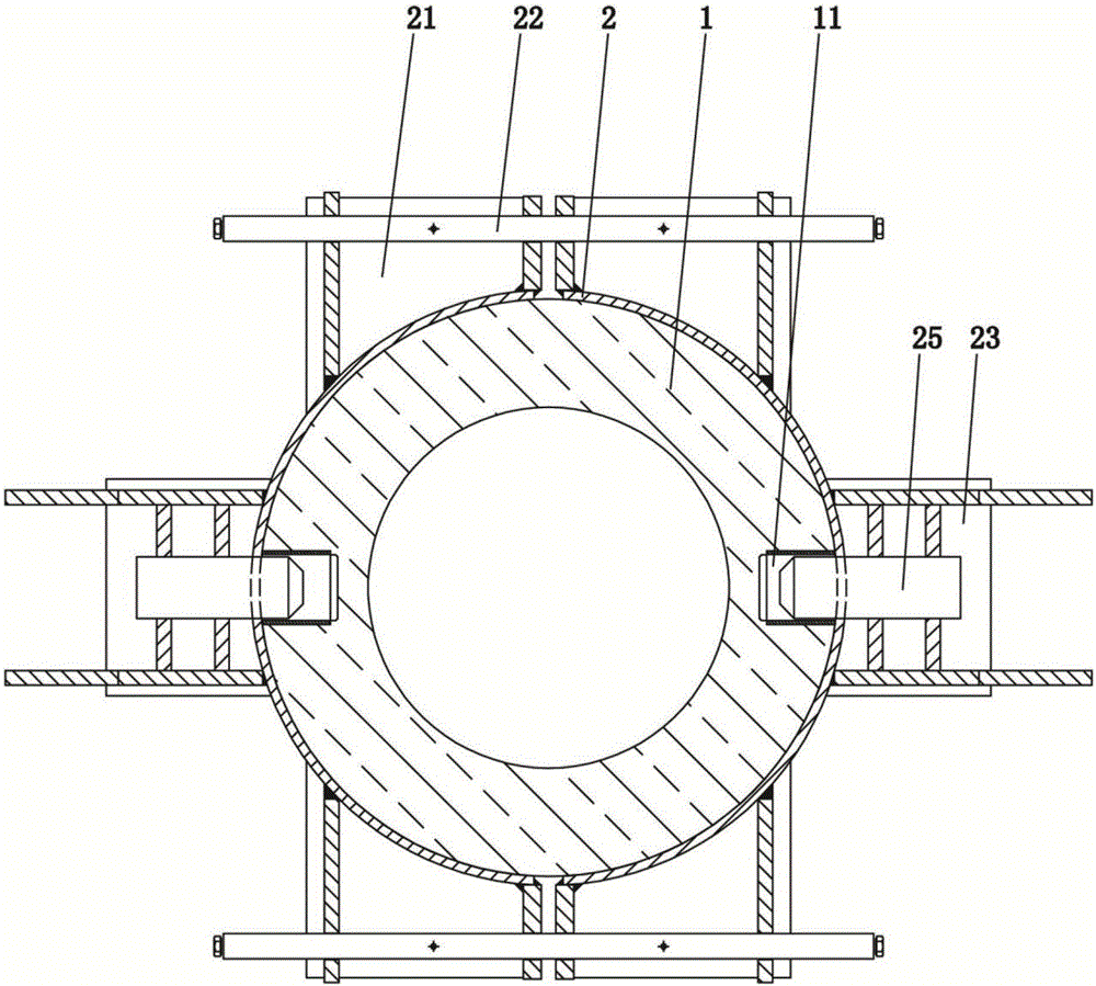 Prefabricated concrete octagonal column assembling device and assembling method thereof