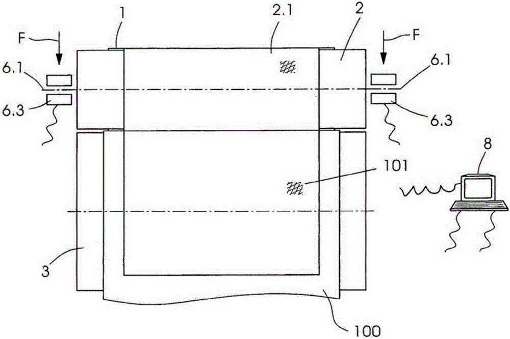 Flexographic printing mechanism with toggle system