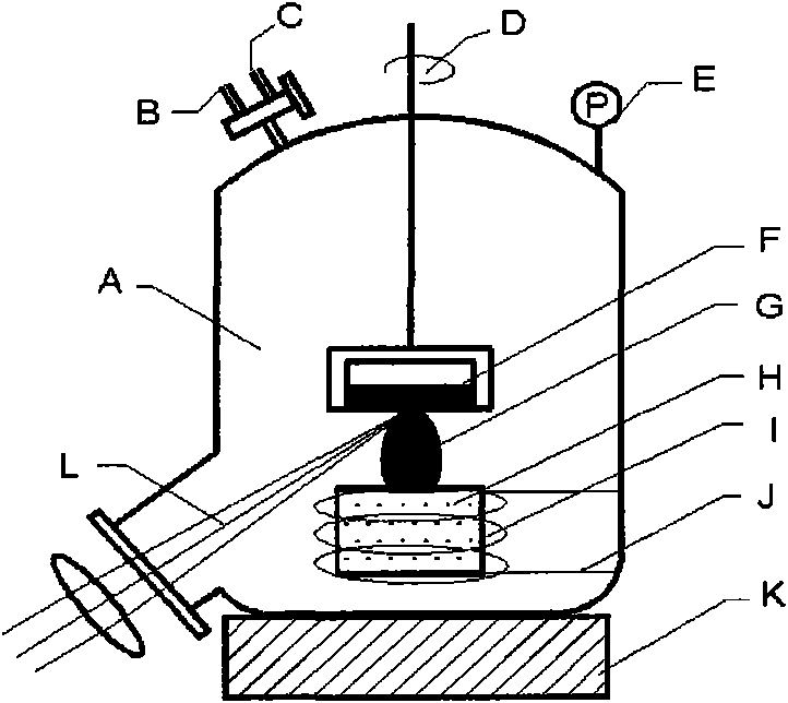 Method for preparing supported nanometer gold catalyst by laser deposition