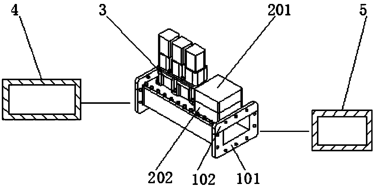 High-power microwave automatic matching junction
