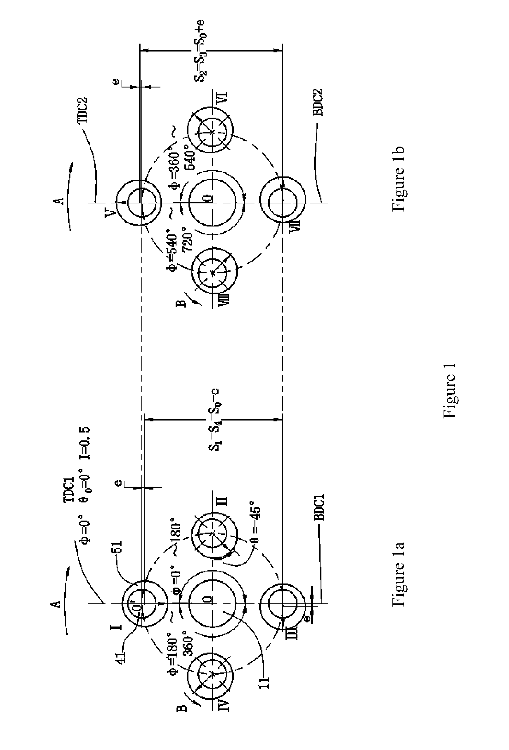 Apparatus with variable compression ratio and variable expansion ratio