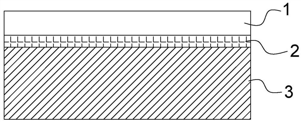 Gridding packaging adhesive film and preparation method thereof