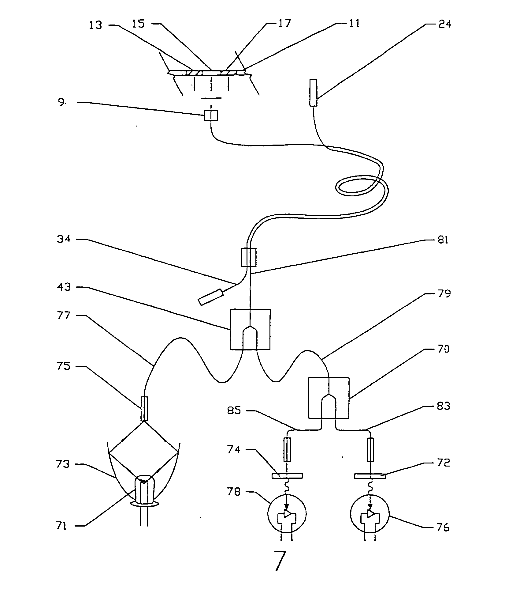 Apparatus and methods relating to fluorescent optical switches
