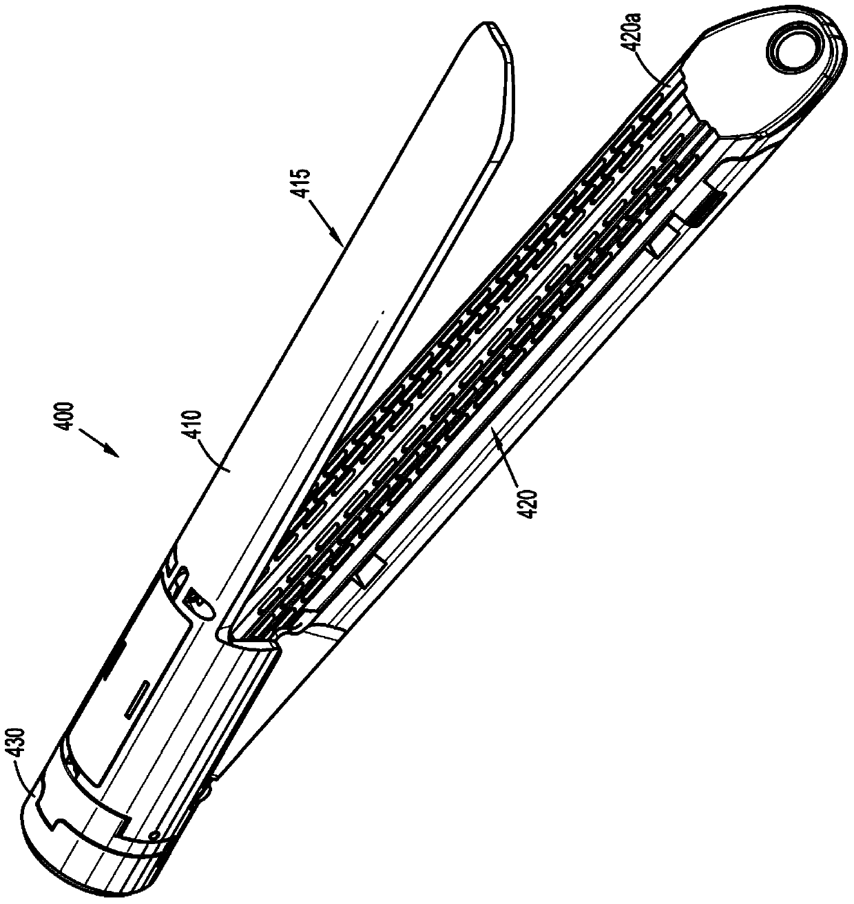 Composite drive beam for surgical anastomosis