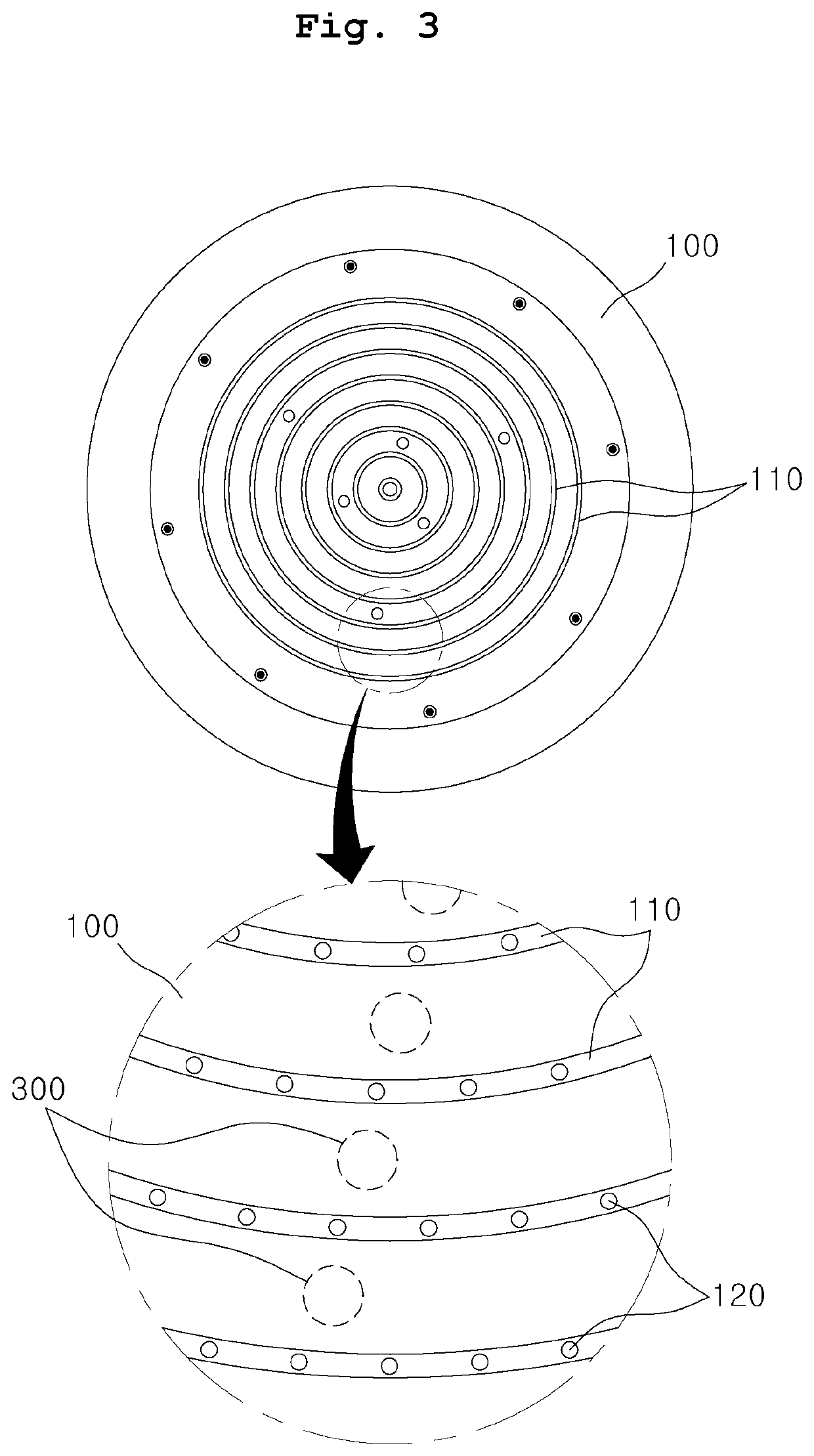 Gas supplying unit of substrate treating apparatus