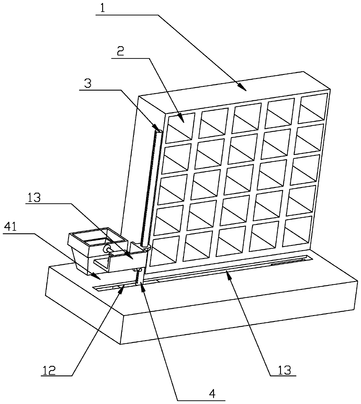 Intelligent lifting mechanism for sealed type cell storage cabinet