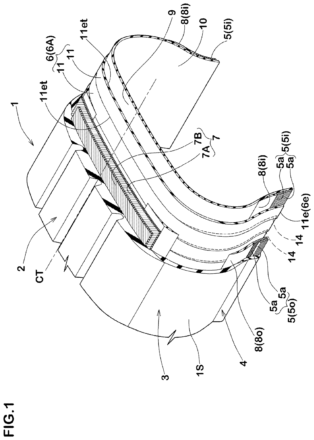 Pneumatic tire with carcass ply comprising plurality of partly overlapping strip-shaped ply pieces