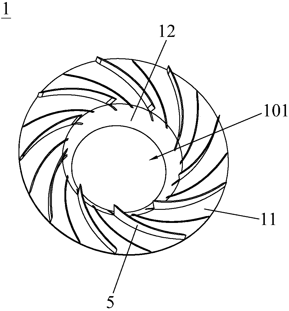 Split forming mixed flow turbine
