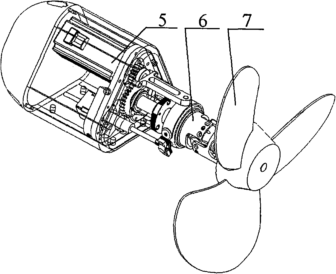 Active vector thrusting method of three screw propellers