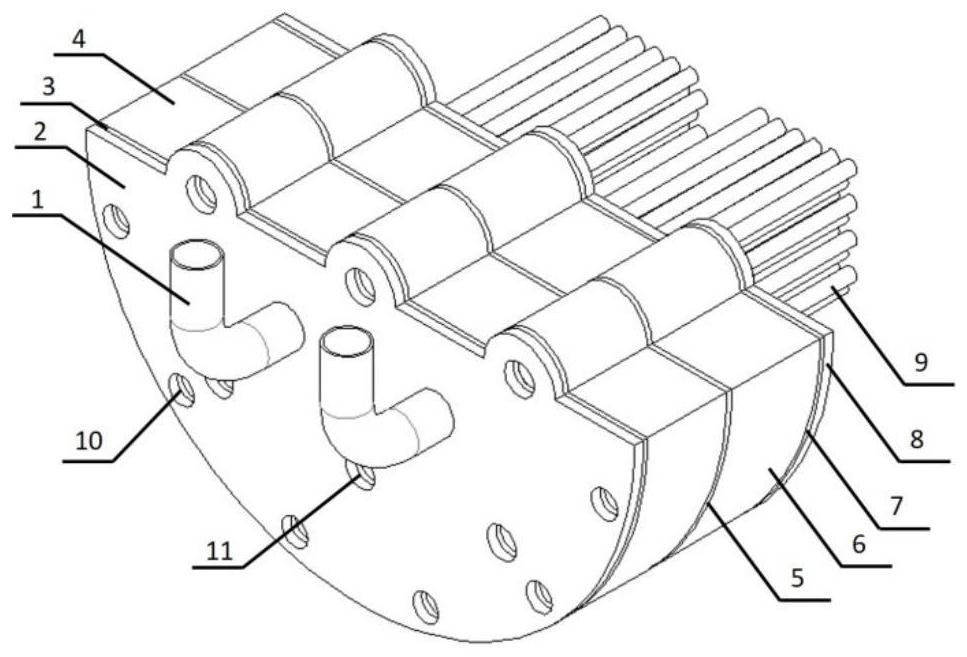 Refrigerant flow equalizing device for shell-and-tube heat exchanger