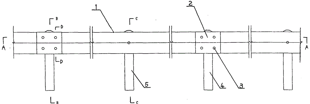 Highway buffer crash barrier