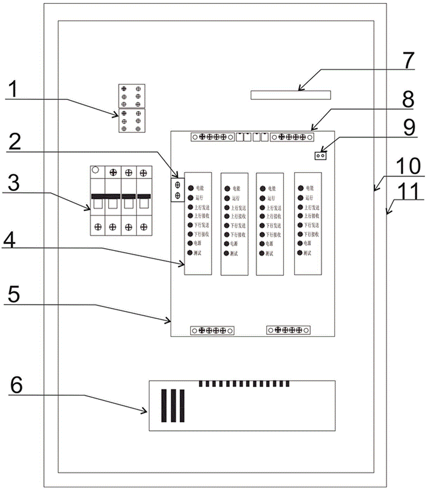 Intelligent fire-fighting emergency illumination power distribution device