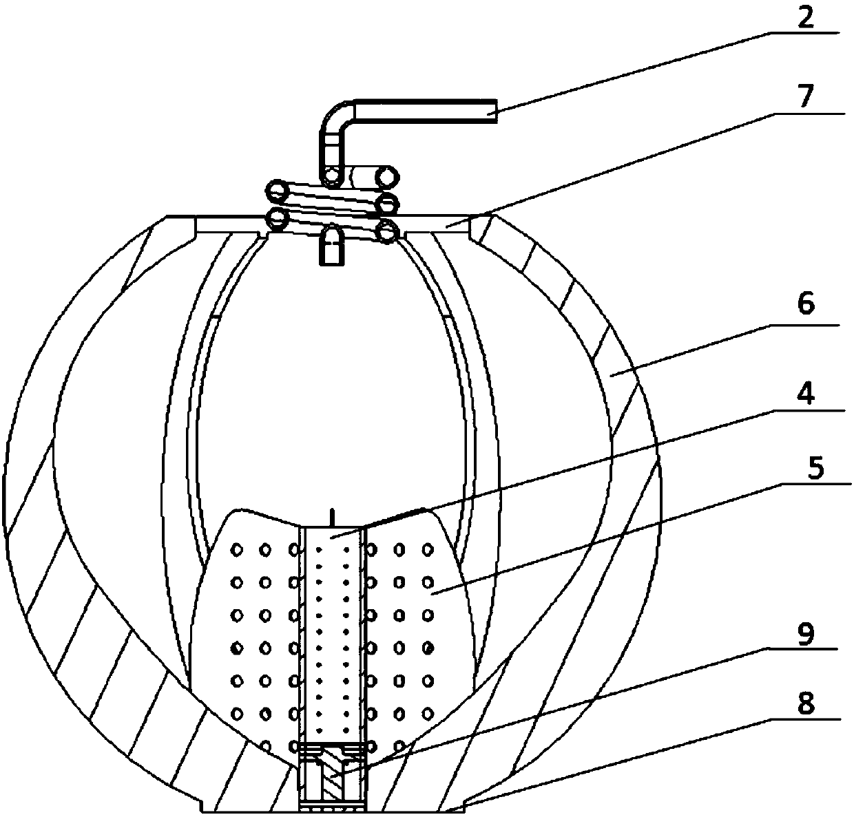 A new gas-liquid phase separation management system for ehd space fuel storage tank