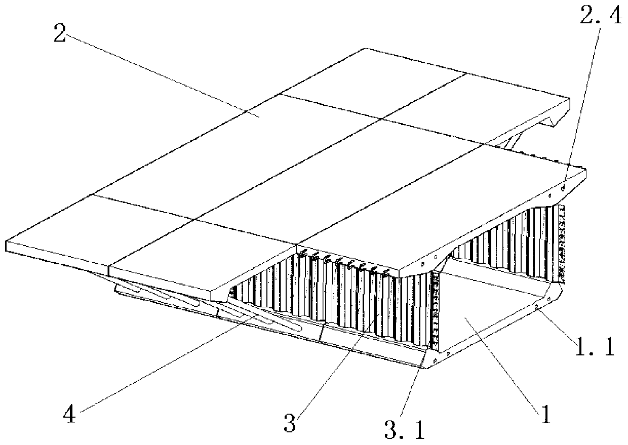 Large-cantilever steel web spinal box beam segment and construction technology