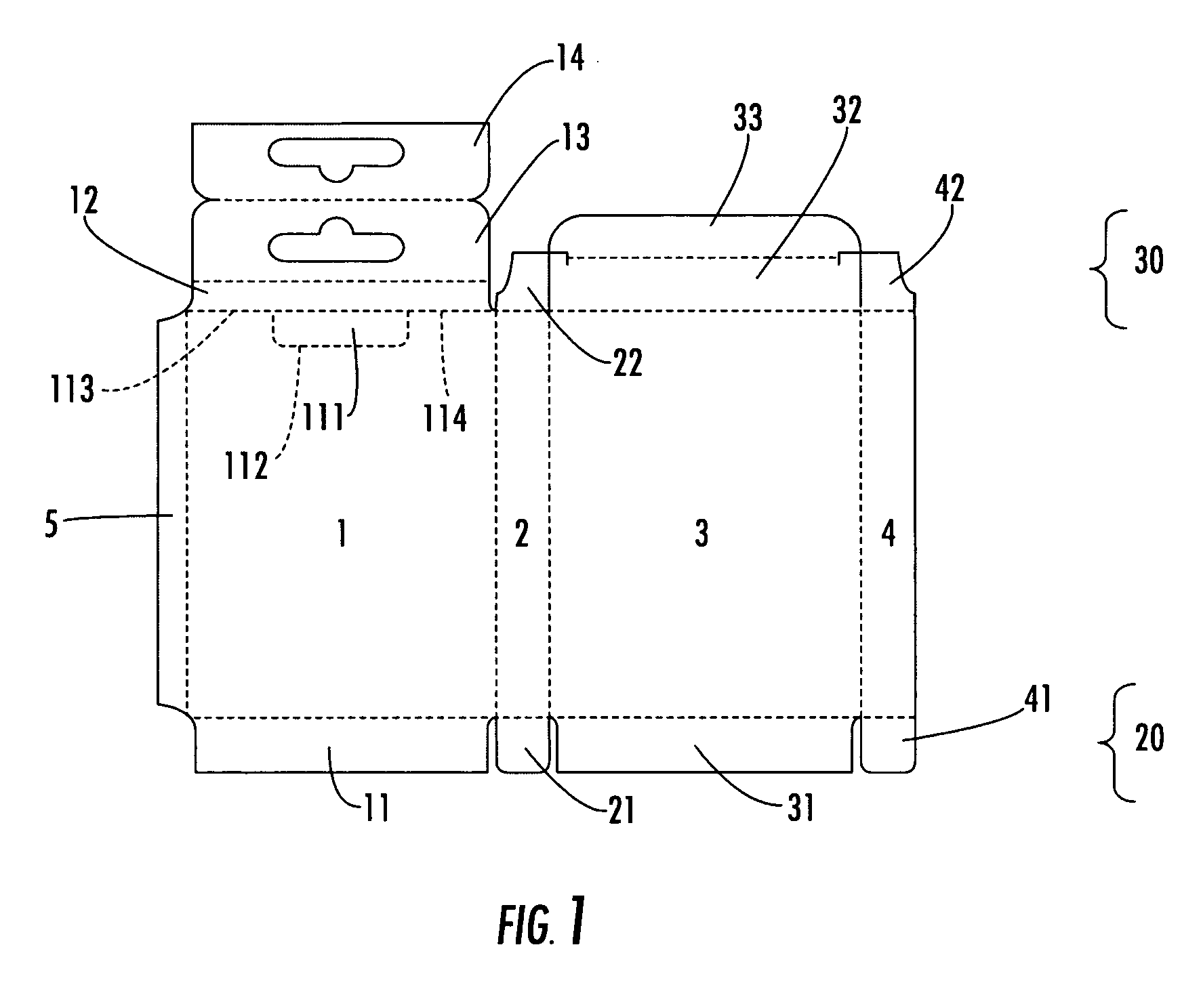 Recloseable, cuboidal folding box having a tamperproof seal and a hanging tab