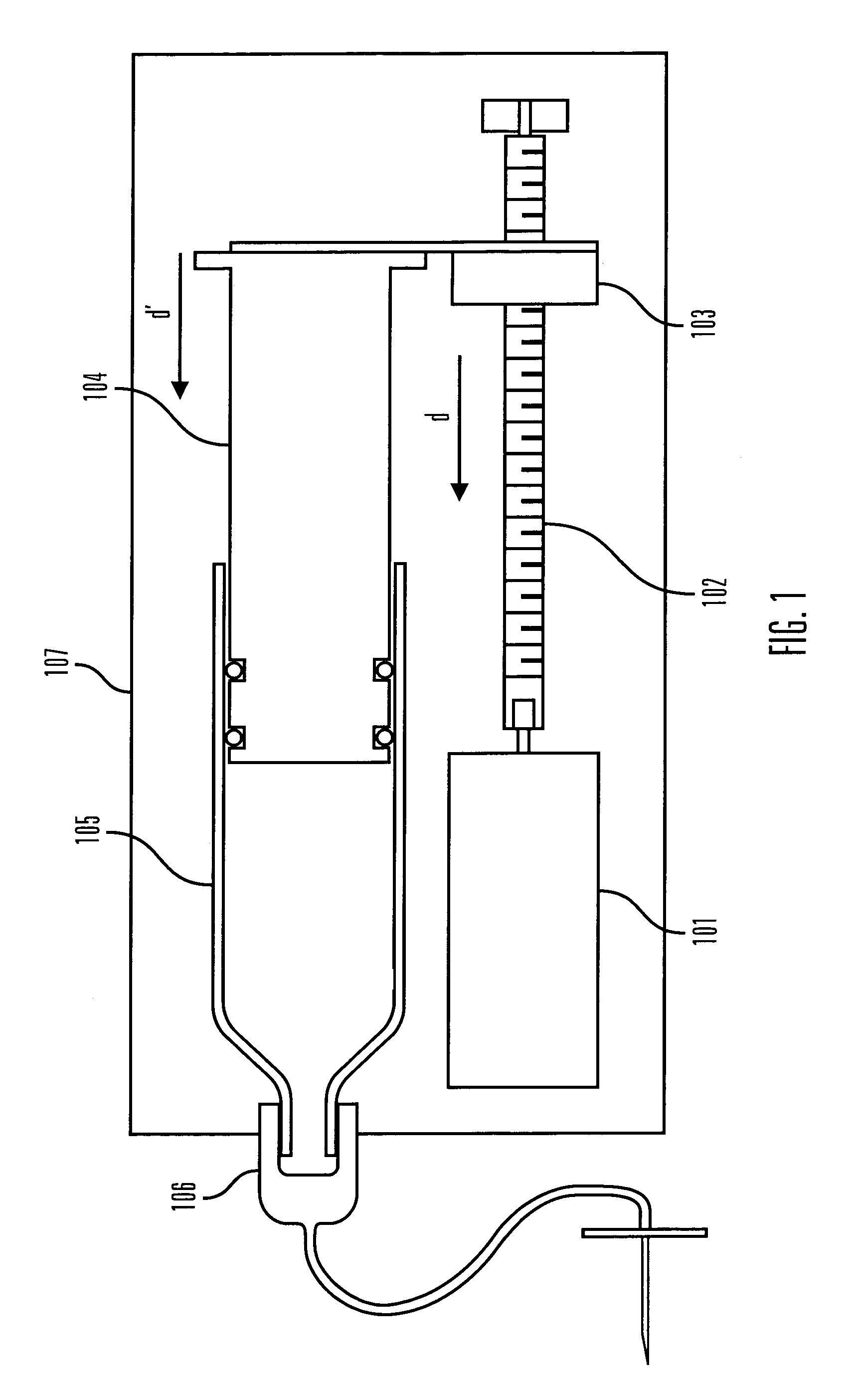 Lead screw driven reservoir with integral plunger nut and method of using the same