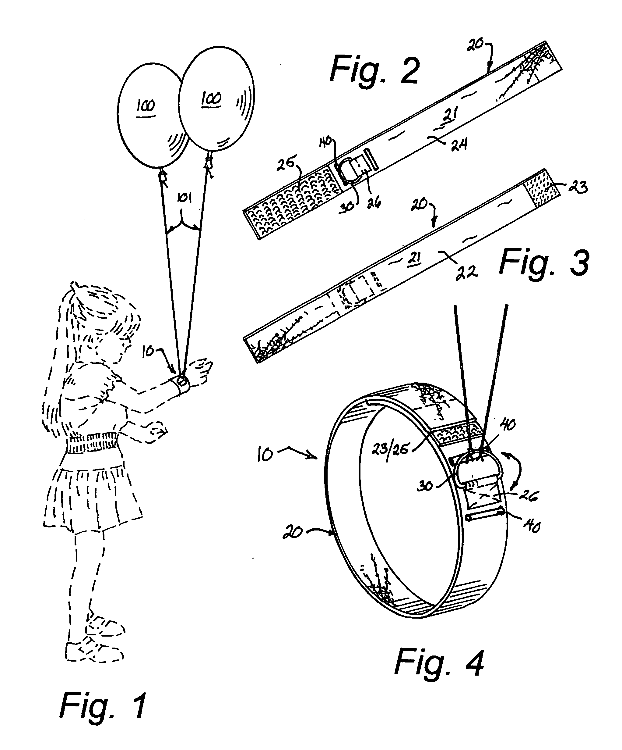 Wrist band construction for balloons