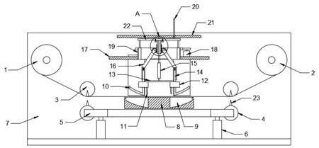 A device for testing the elasticity of textile fabrics