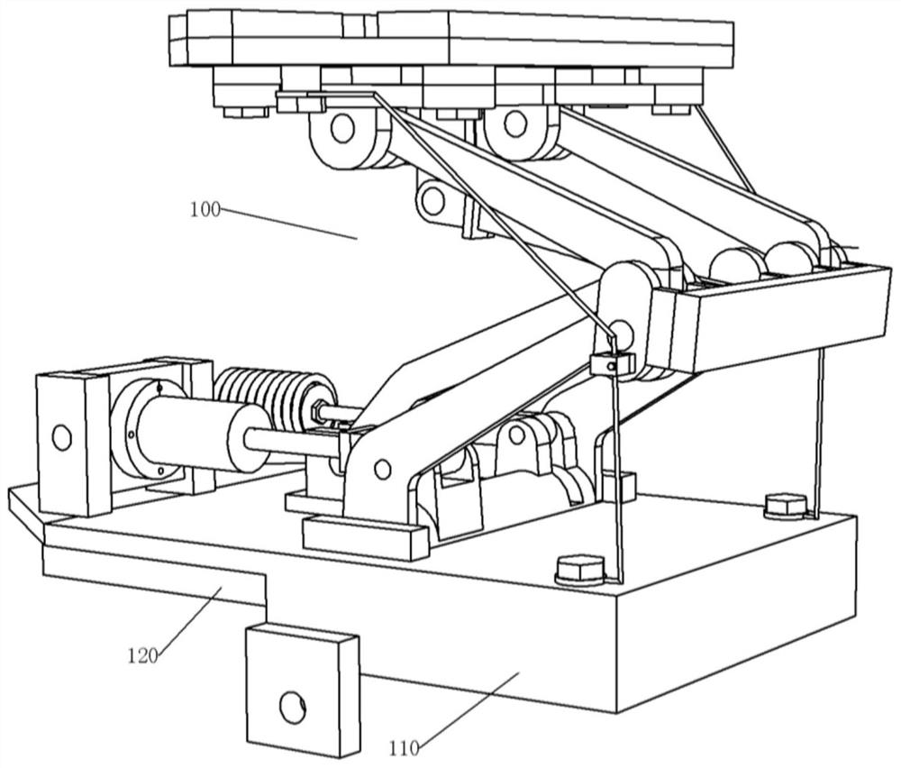 Transfer module and subway pantograph maintenance platform thereof