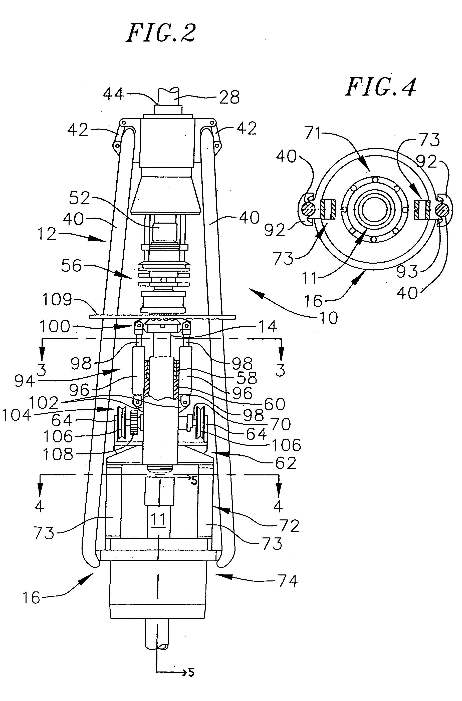 Pipe running tool having a cement path