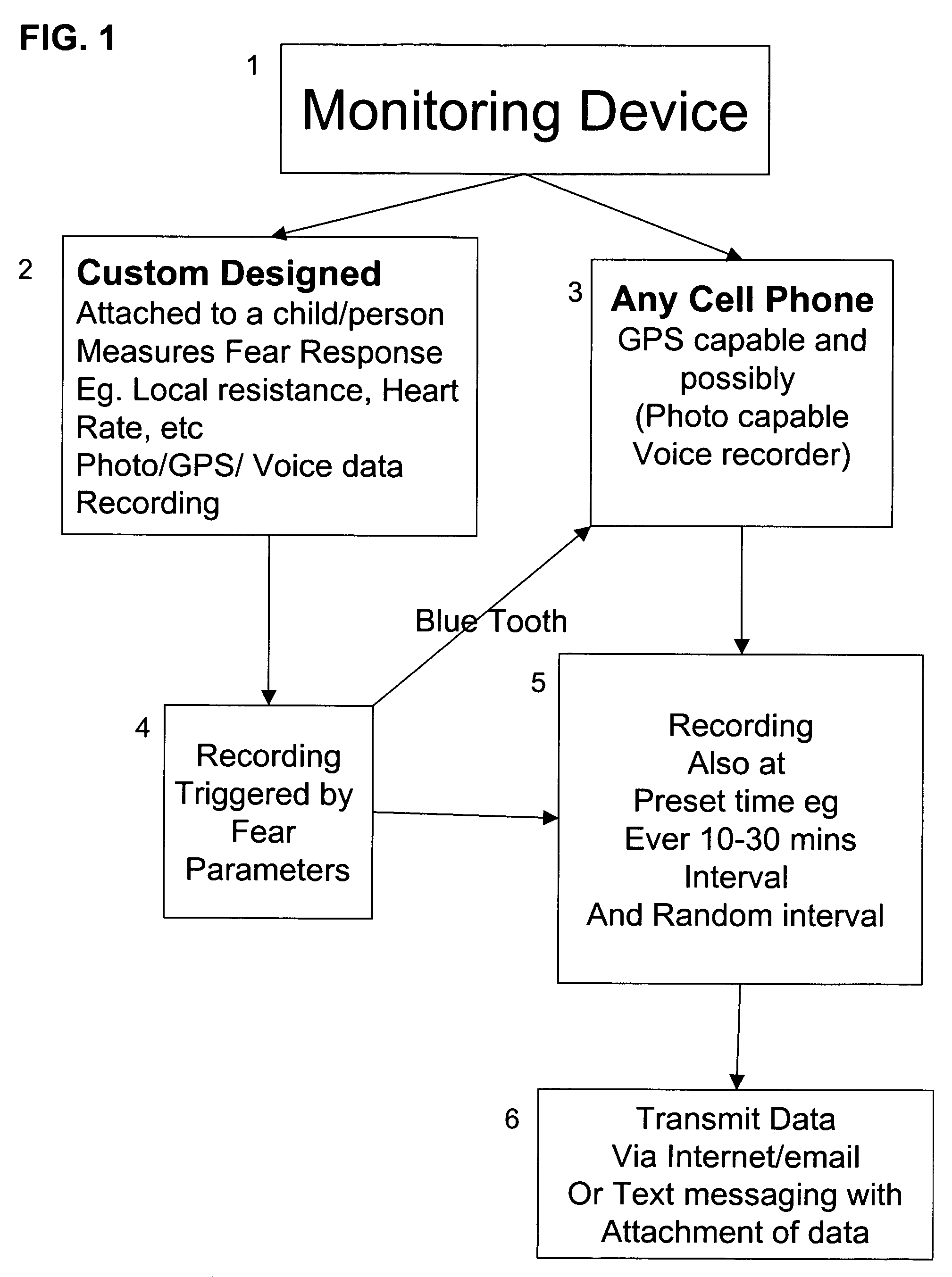 Systems and methods for remote monitoring of fear and distress responses