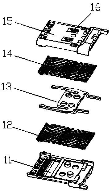 Interface chip assembling mechanism of electronic product