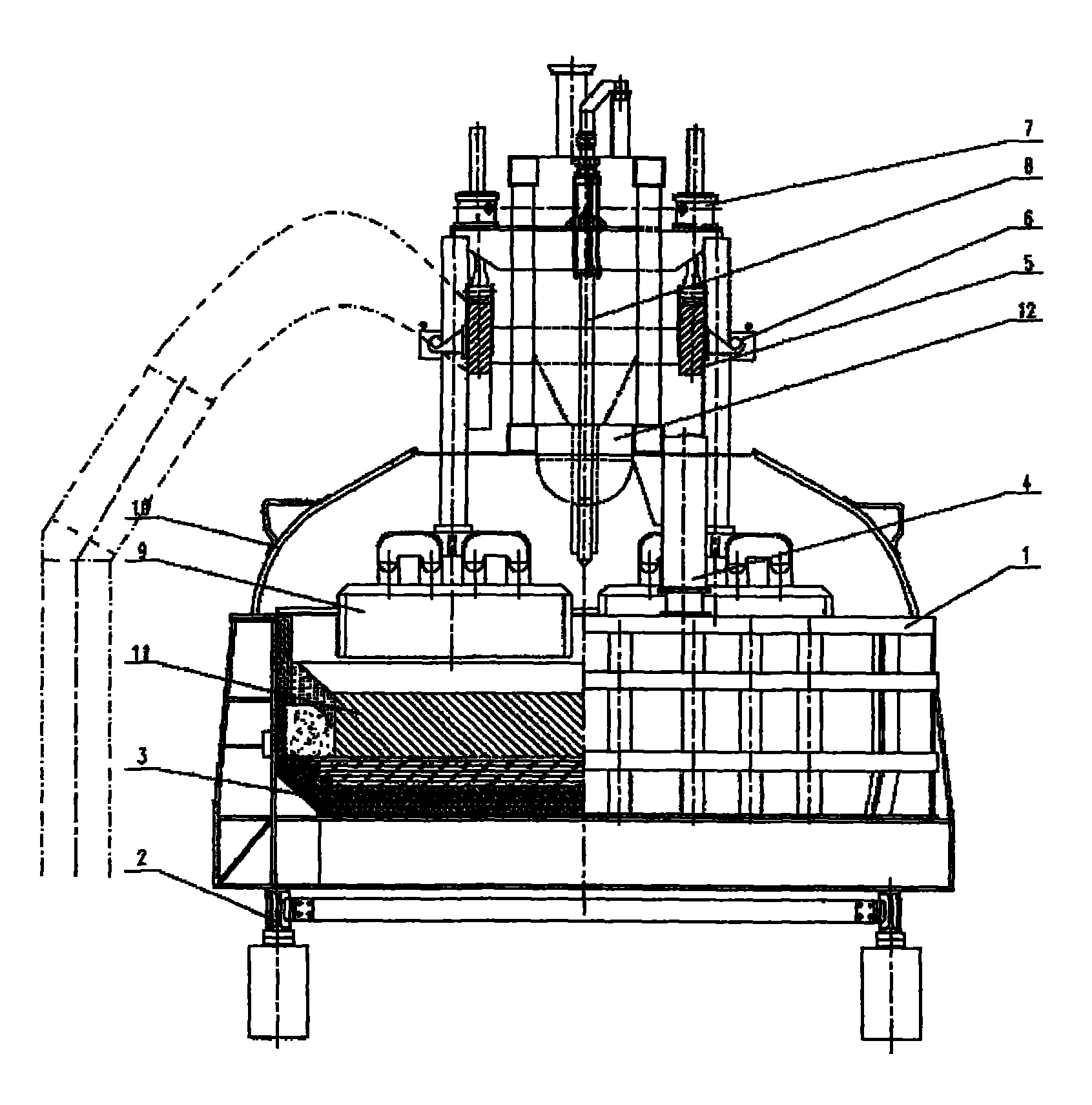 400kA energy-saving and emission-reducing pre-baked aluminum cell